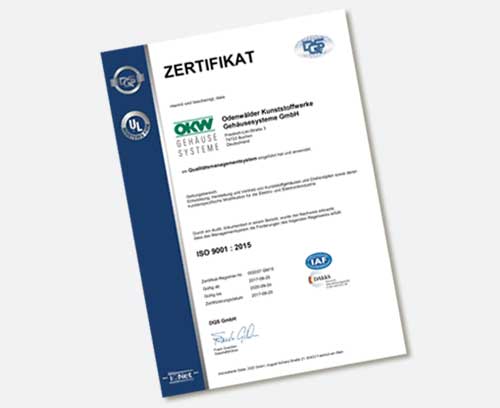 Certificat ISO 9001 : 2015