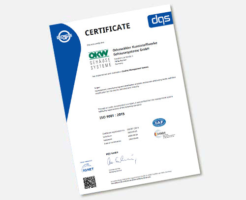 Certificat ISO 9001 : 2015