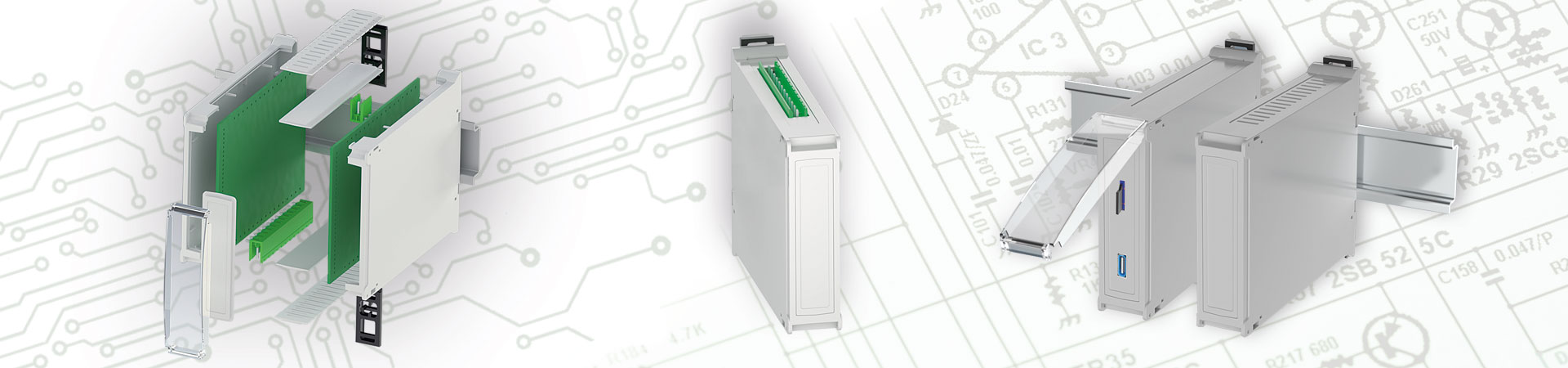 RAILTEC BP, M22 avec panneaux latéraux et face avant clipsables