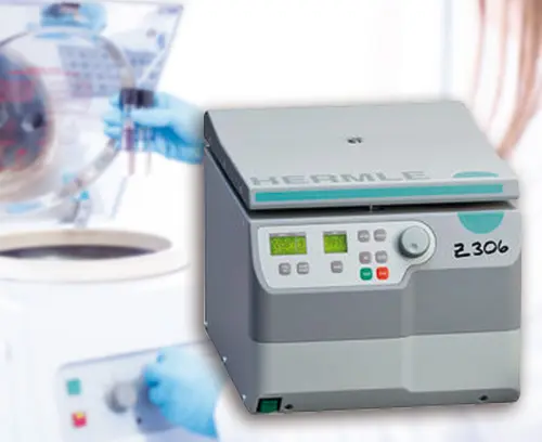 Élément de commande pour centrifugeuse universelle