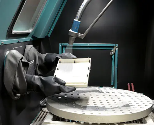 Sablage de l'intérieur du boitier